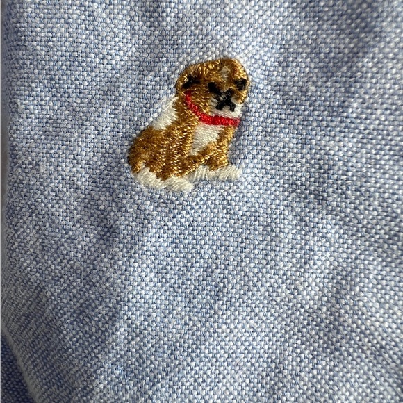 Janie and Jack Embroidered Bulldog Buttondown 18-24 months - Picture 4 of 9